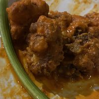 Veganized Buffalo Cauliflower (blue cheese omitted for us)  at McCarthy’s in Cambridge