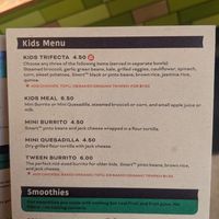 Best kids menu for vegans - swap for vegan cheese no charge at Laughing Planet Cafe in Reno