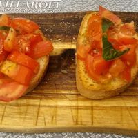 Fresh and tasty bruscetta in nice location. at Caffetteria Villaroel in Sicilia