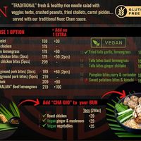 Menu at BUN & CHAY Phangan-Srithanu in Chang Wat Surat Thani