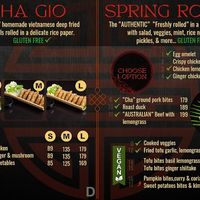 Menu at BUN & CHAY Phangan-Srithanu in Chang Wat Surat Thani