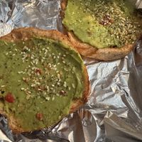 Bagel with avocado   at Spot Coffee  in Saratoga Springs