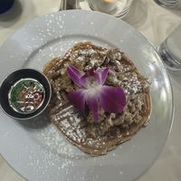 Chicken (Oyster Mushroom) & Vegan Waffle  at Sophusion in Lansdowne