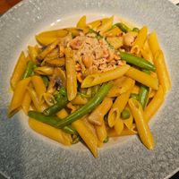 VEGAN PENNE WITH COCONUT CREAM  at Cafe la Mode Acropolis in Lefkosia