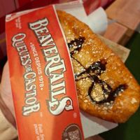 Maple beaver tail at Queues de Castor- BeaverTails (Vieux Québec Petit Champlain) in Quebec