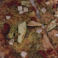 Vegan zucchini  and artichoke  at Basilico - Crouch End in North London