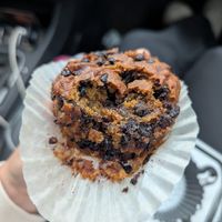 Pumpkin chocolate chip muffin at Honey Haven Baking Co. in Marquette
