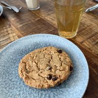 vegan cookie and green tea  at HAVS Nørlev Strand in Hjoerring