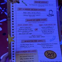 Allergy menu with vegan options for all courses—you get all of this food for the price   at Roundup Rodeo BBQ in Lake Buena Vista