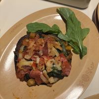 portobello mushroom pizza  at Kinopio's Cafe in Osaka