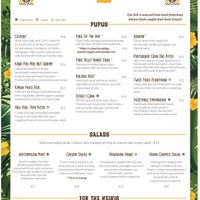 Vegan Options Clearly labeled on all menus   at Cheeky Tiki in Kailua Kona