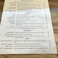 menu 1/2  at Hummus Amamamusi in Krakow