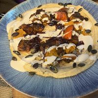 ‘pumpkin hummus'  at Hummus Amamamusi in Krakow