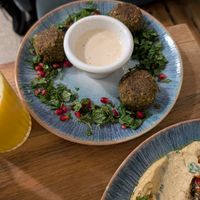 Falafel at Hummus Amamamusi in Krakow