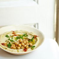 HUmmus from Amamamusi served on place. at Hummus Amamamusi in Krakow