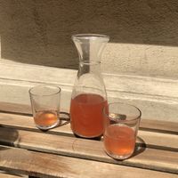 Delicious lemonade at Hummus Amamamusi in Krakow