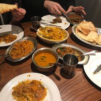 Veggie rice, naan and curries :) at Veg Kitchen in Tokyo