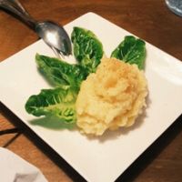 beautifully arranged mashed potatoes at Cloud Dreaming in Penang
