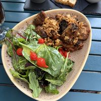 Crispy mushroom bites  at Batida in England
