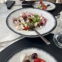 Vegan Greek salade  at Villa K Corfu in Corfu