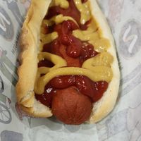 Vegan hotdog at Narvesen Jernbanetorget T-bane in Oslo