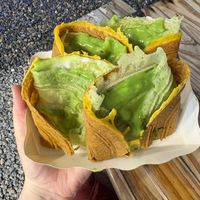 Pandan Custard flavour (vegan)   at Bai Tong Thai Dessert Fusion in Chiang Mai