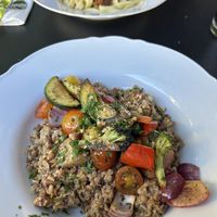 Unten: Buchweizenrisotto   at Chez Mara in Rostock