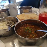 All the food and rose drink (September 2025) at Cegin Punjabi in Ceredigion