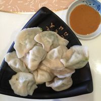 potstickers with cordyceps flower and mushroom at XiangJi Ge Vegetarian in Shanghai