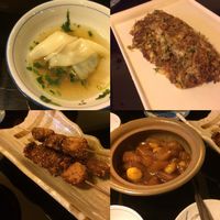 soup, mushroom, radishes and egg with tofu skin  at XiangJi Ge Vegetarian in Shanghai