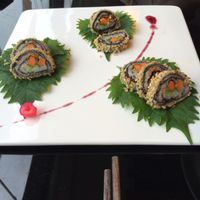 small but good - yam sushi at XiangJi Ge Vegetarian in Shanghai