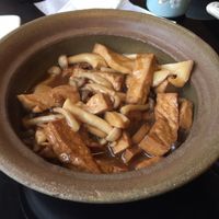 mushrooms and tofu at XiangJi Ge Vegetarian in Shanghai