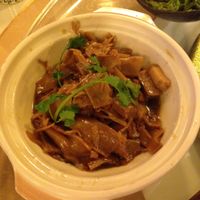 Pork noodles at XiangJi Ge Vegetarian in Shanghai