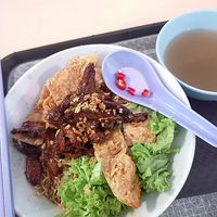 Kolo Mee with char siew at Yu Yuan Vegetarian - Bedok North 裕源素食 in Singapore