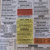 Menu at Katies Vinyl Bar & Kitchen in England