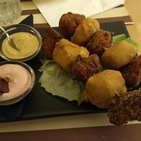choof choof! (vegan mozzarella and cauliflower kebabs) at Crepapelle in Florence