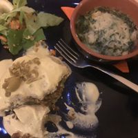 Savory seasoned pancakes with artichoke and house made “ham”. This was the best thing I’ve ever eaten. A million stars for this dish!  at Crepapelle in Florence