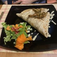 Savoury crepe at Crepapelle in Florence