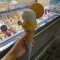 Lemon And Mandarin Sorbet    at Fellini Gelato Artigianale in Rodos