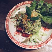 mango salad at Chamkar in Taipei