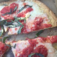 Vegan Margherita Pizza!! YUM at Uncle Oogie's Pizza in Sea Isle City