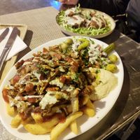 The vegan plate at Ya Habibi in Canarias