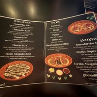 Menu  at El Tesorito de Jalisco in Mexico City