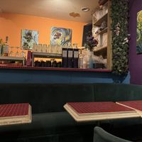 Inside view (2/2) - bar and 'living room couch'.  at The Pink Cow - ピンクカウ in Tokyo
