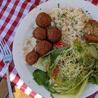 Vegan falafel at Kod Damira in Stari Grad