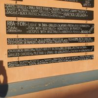 Nothing vegan on the meni at Kod Damira in Stari Grad