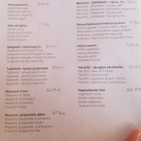 VG part of the menu at Kod Damira in Stari Grad