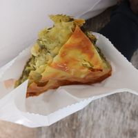 Vegan leek pie at Bakealicious in England