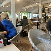 Inside cafe  at Sprowston Garden Centre in England