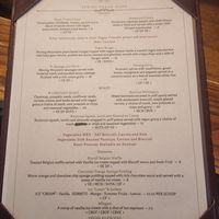 Vegan menu 3rd June 2026 at The Folly in Towcester